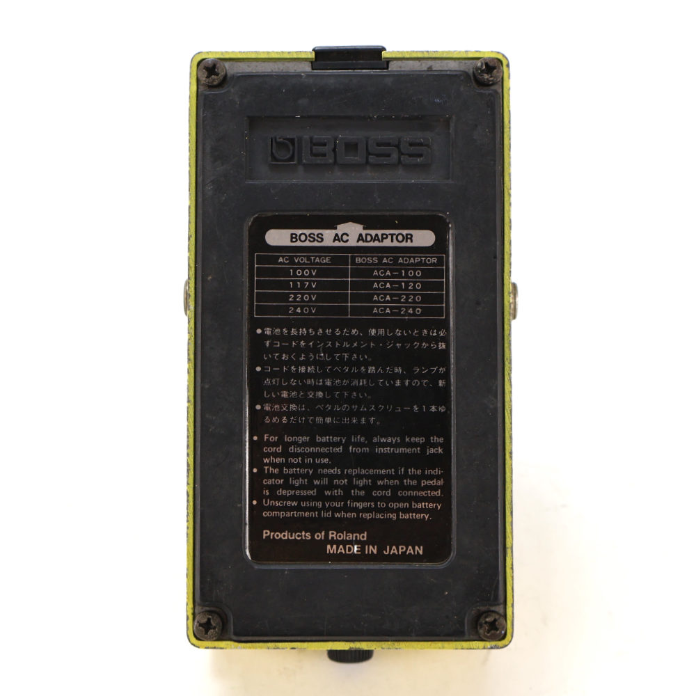 【中古】ターボオーバードライブ エフェクター BOSS OD-2 TURBO OverDrive Made in Japan ボス ギターエフェクター ボトム画像