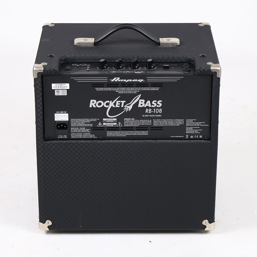 【中古】 Ampeg RB-108 ベースアンプ コンボ Rocket Bass アンペグ ロケットベース 背面