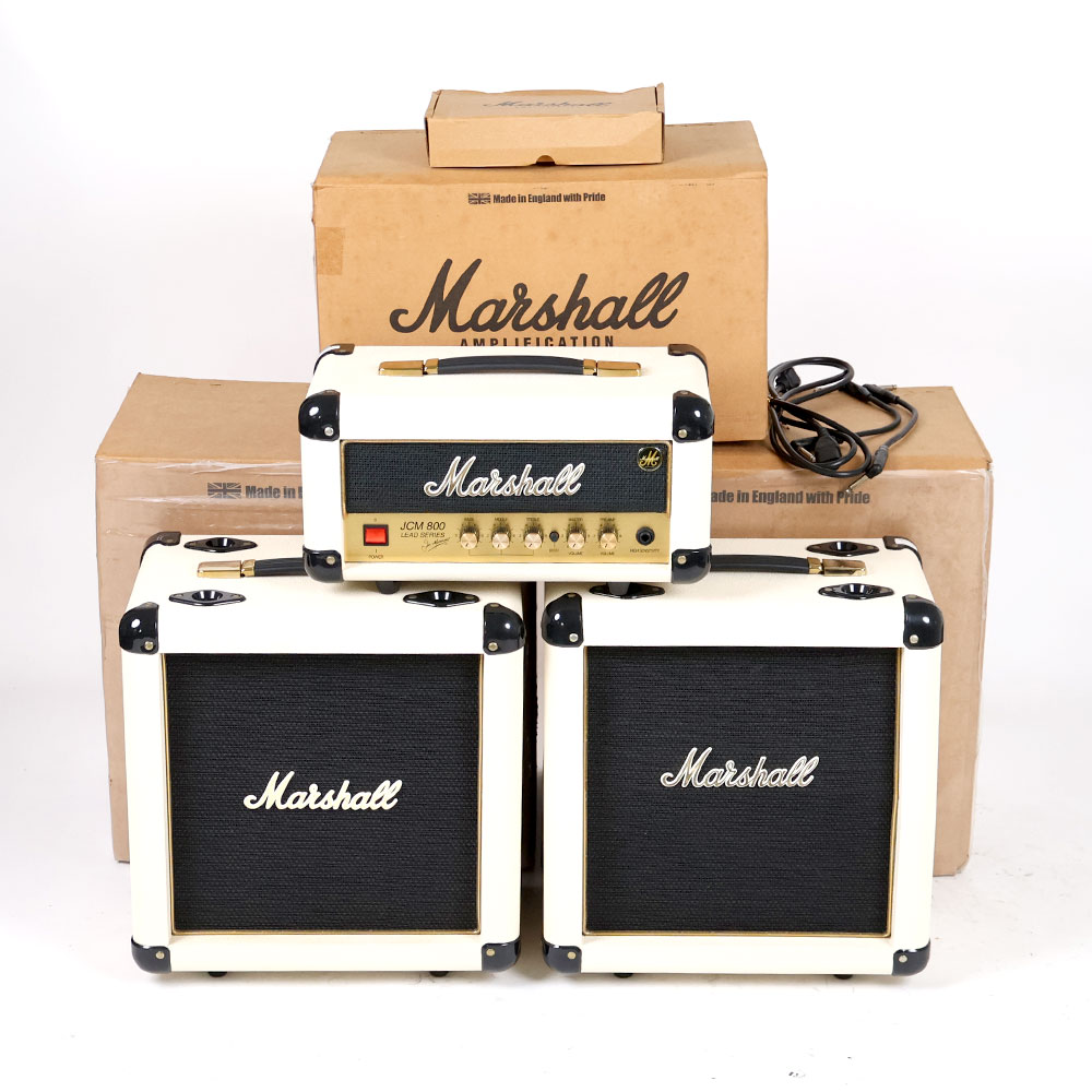 【中古】 ギターアンプ MARSHALL JCM1 Stack (JCM1HC / C110AC / C110BC ) ホワイト クリーム マーシャル 3段積みスタック