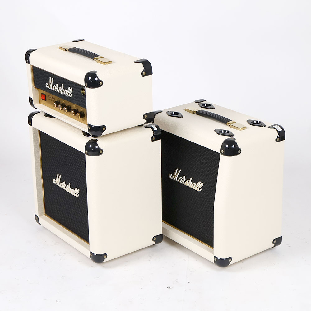 【中古】 ギターアンプ MARSHALL JCM1 Stack (JCM1HC / C110AC / C110BC ) ホワイト クリーム マーシャル 3段積みスタック 全体