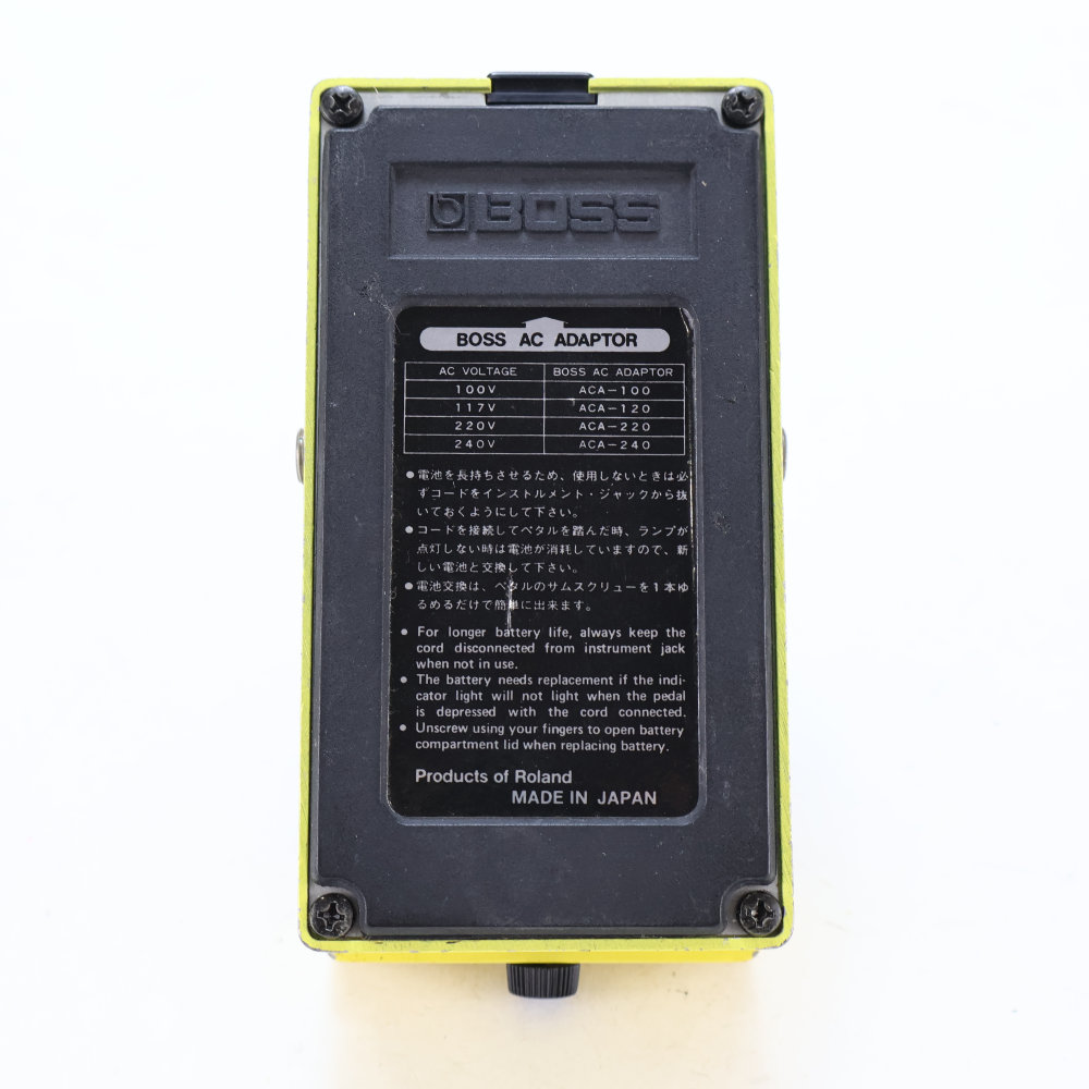 【中古】ターボオーバードライブ エフェクター BOSS OD-2 TURBO OverDrive Made in Japan ボス ギターエフェクター 底面