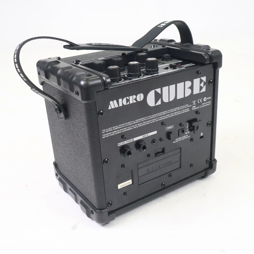 【中古】 ギターアンプ Roland ローランド MICRO CUBE BLACK カバー付き コンボアンプ 詳細画像