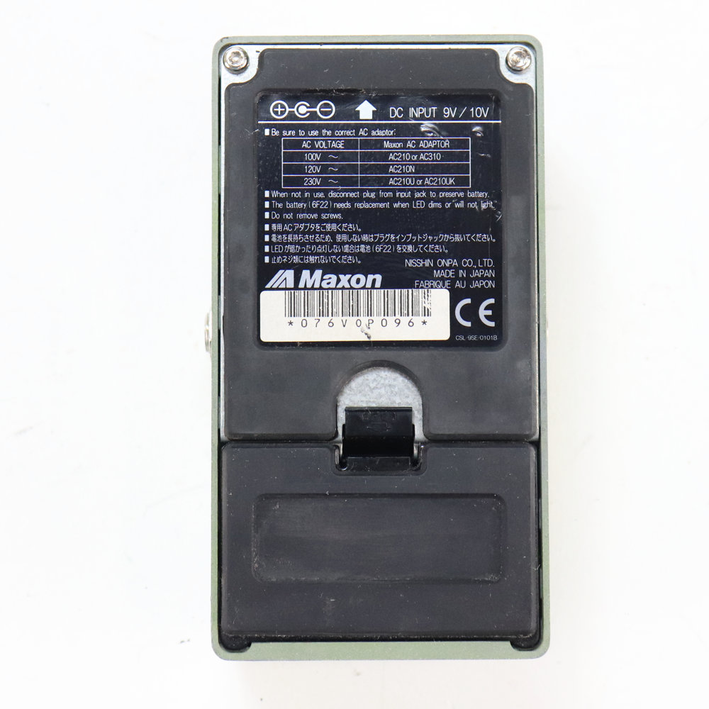【中古】 オーバードライブ MAXON マクソン VOP9 VINTAGE OVERDRIVE PRO ギターエフェクター 裏面