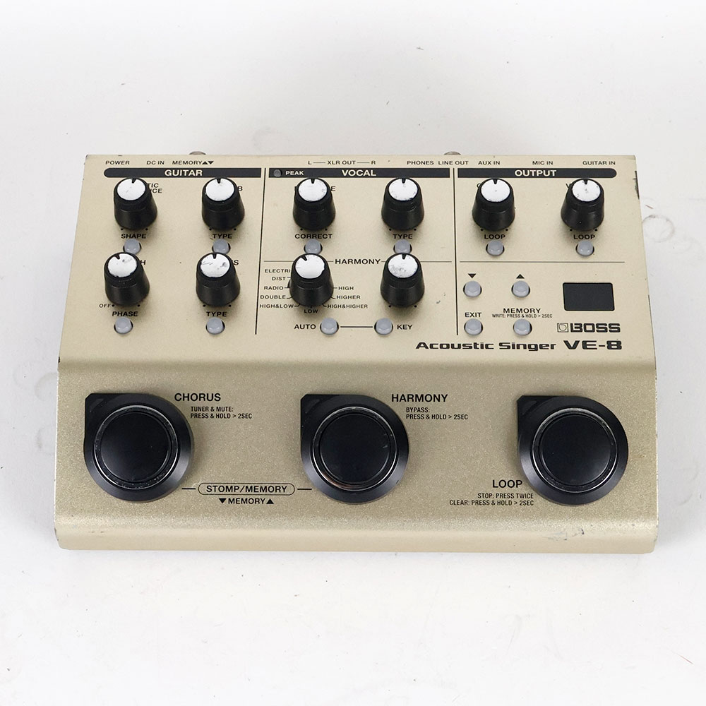 【中古】 BOSS VE-8 Acoustic Singer ギター&ボーカル用エフェクター