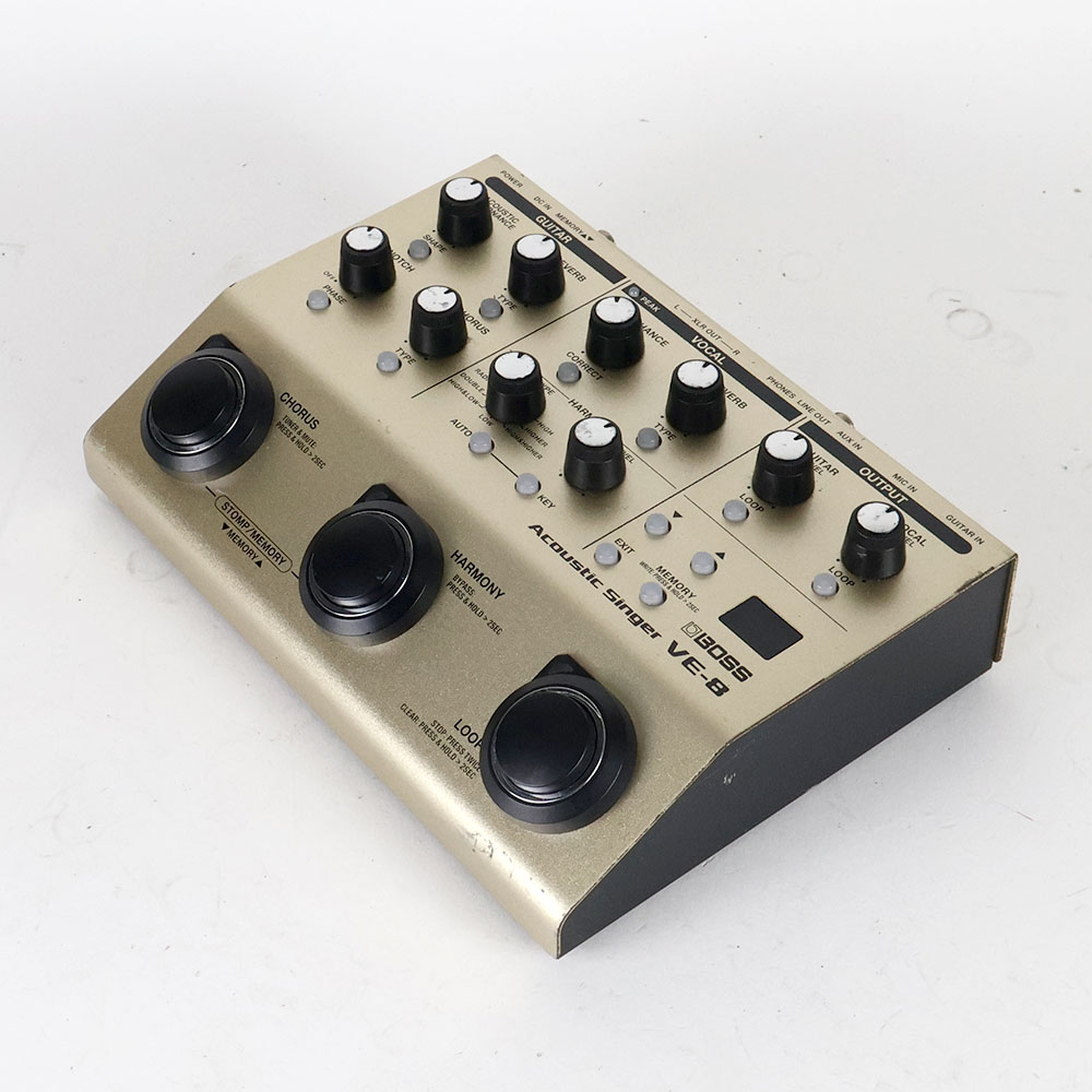 【中古】 BOSS VE-8 Acoustic Singer ギター&ボーカル用エフェクター 全体