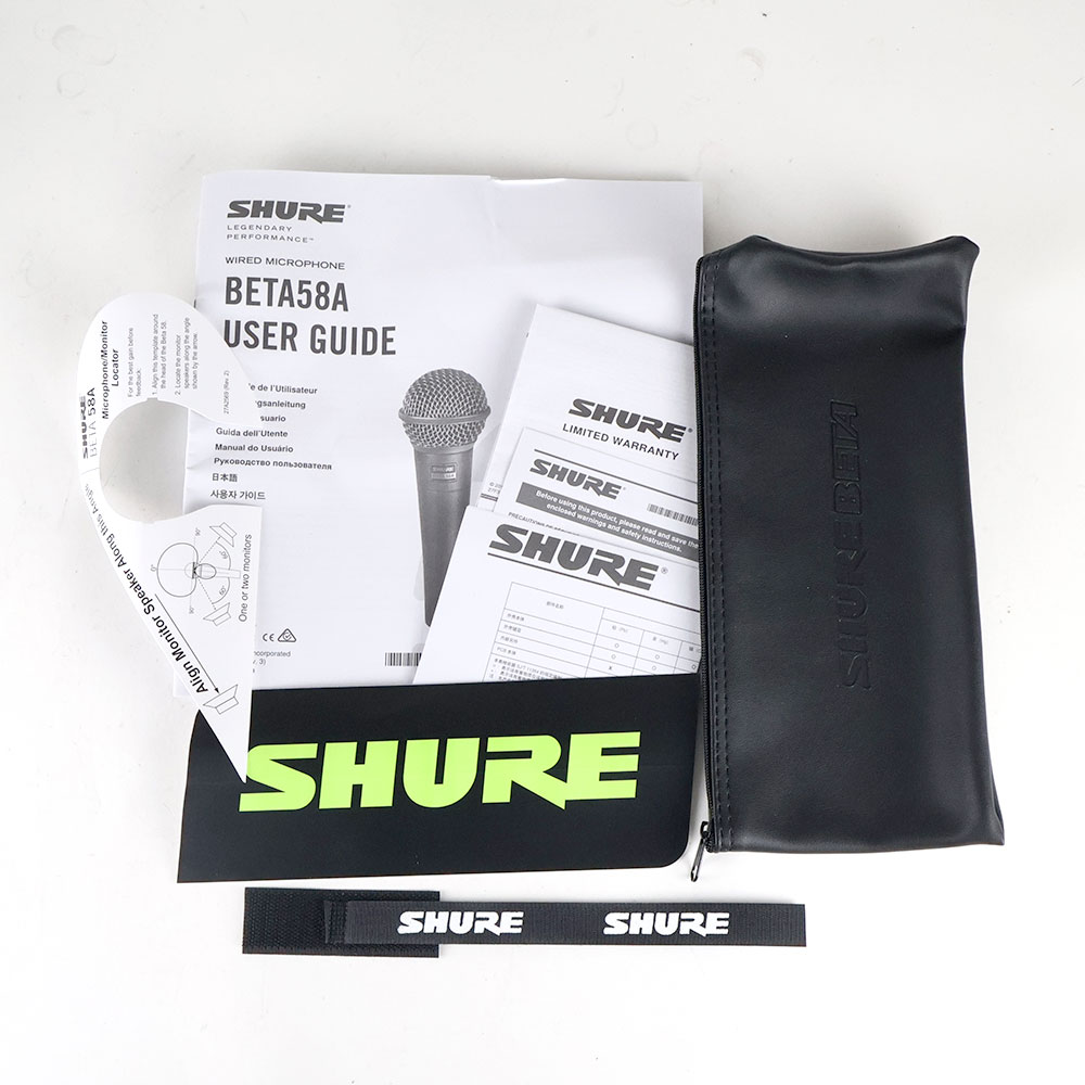 【中古】 マイク ダイナミックマイク シュアー SHURE BETA58A シュア マイクロフォン ベータゴッパ 付属品