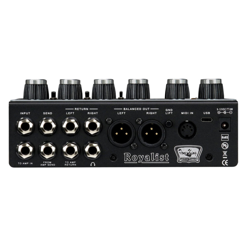 ギターエフェクター プリアンプ Tone King Royalist Preamp トーンキング ロイヤリストプリアンプ 側面