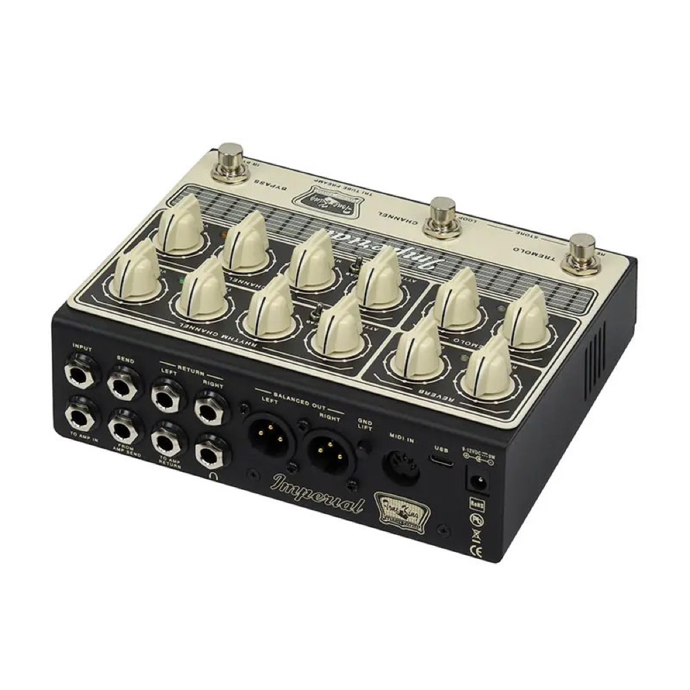 ギターエフェクター プリアンプ Tone King Imperial Preamp トーンキング インペリアルプリアンプ アングル