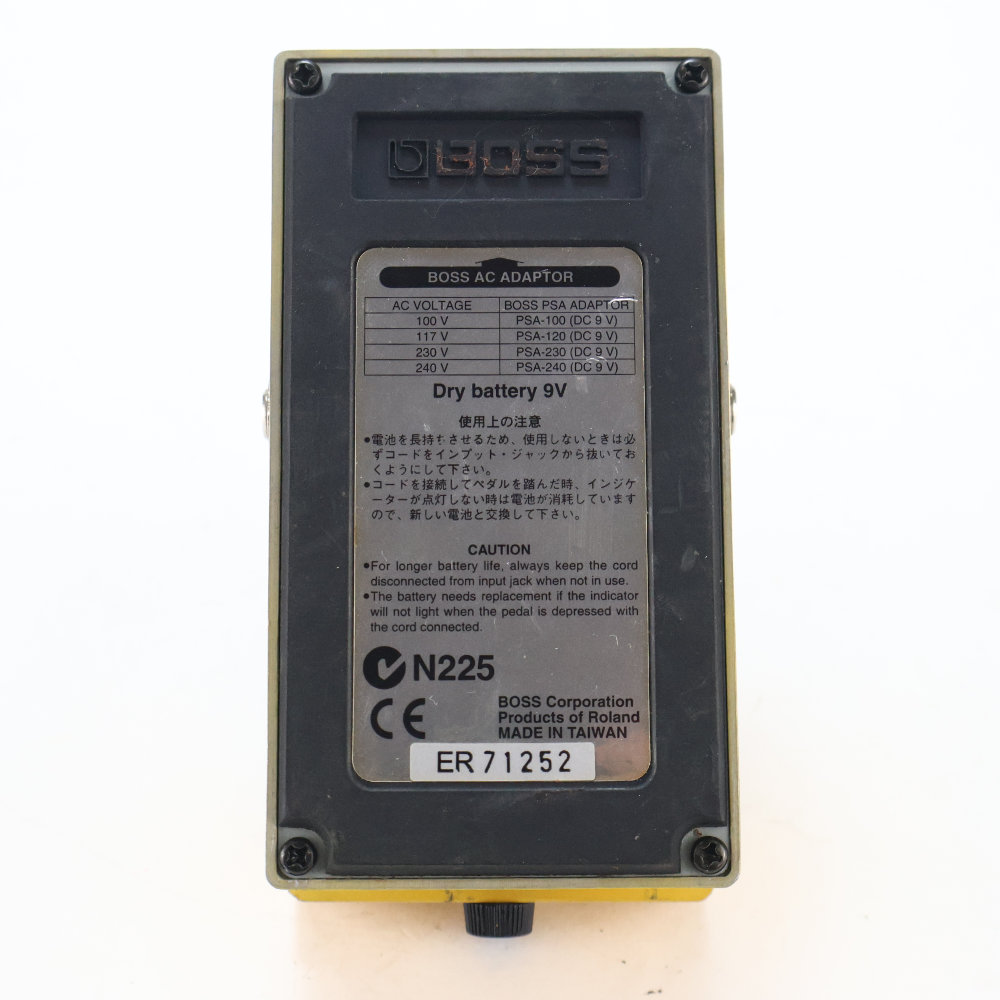 【中古】 オーバードライブ エフェクター BOSS OD-3 Over Drive ギターエフェクター 底面