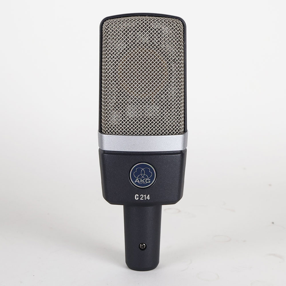 【中古】 マイク AKG C214 コンデンサーマイク 正面