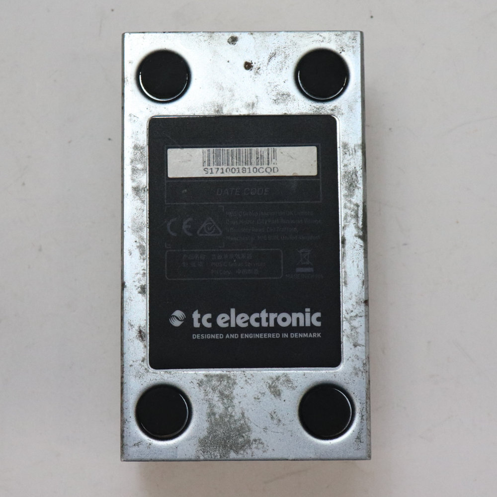 【中古】 tc electronic TUBE PILOT OVERDRIVE オーバードライブ エフェクター 底面