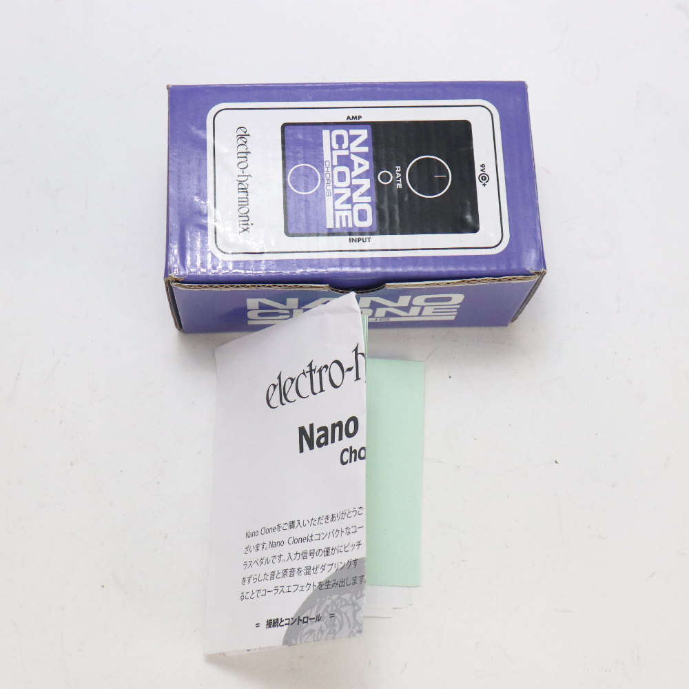【中古】 コーラス エフェクター ELECTRO-HARMONIX NANO CLONE エレハモ ナノクローン 詳細画像