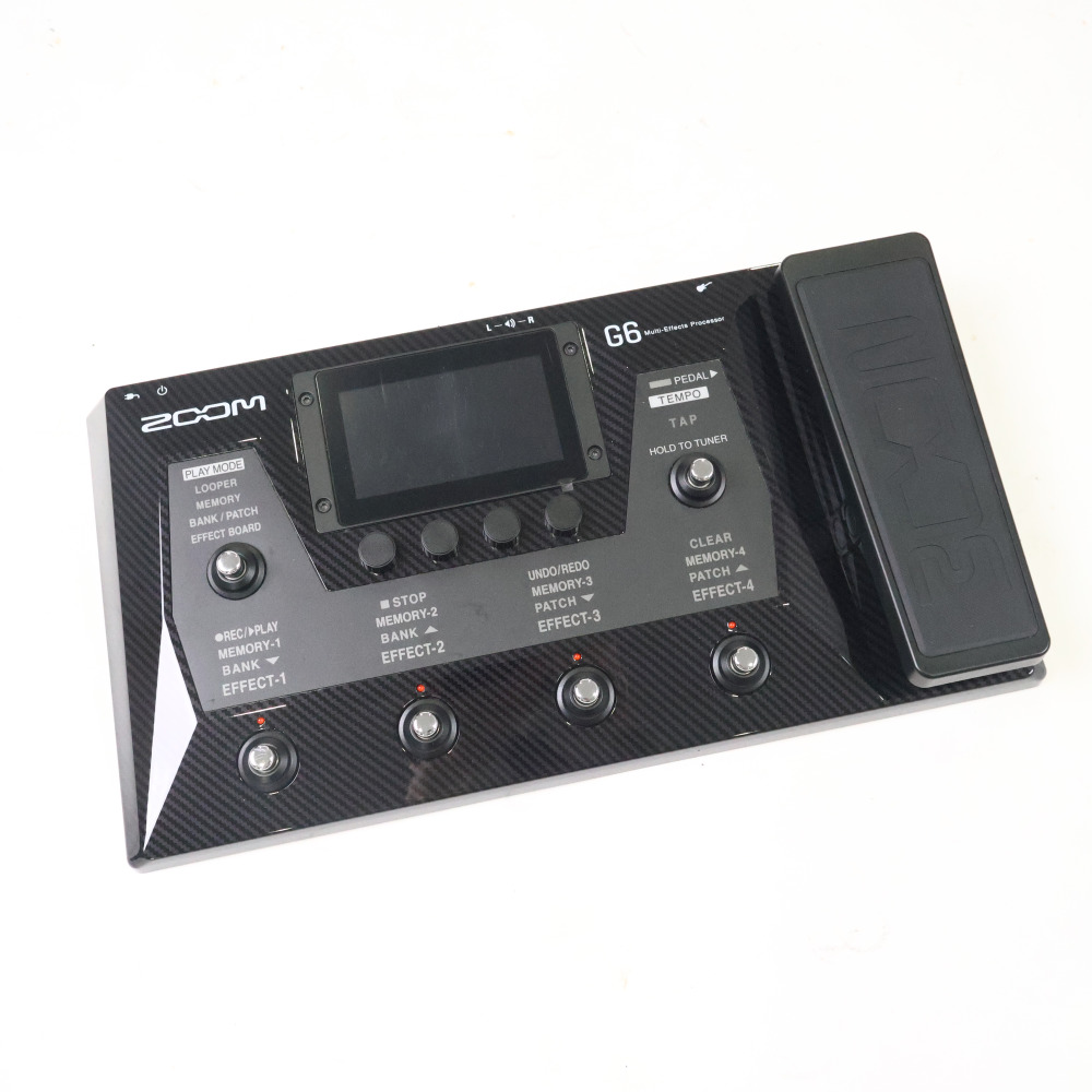 【中古】 エフェクター ZOOM G6 ギターマルチエフェクター ズーム 詳細画像