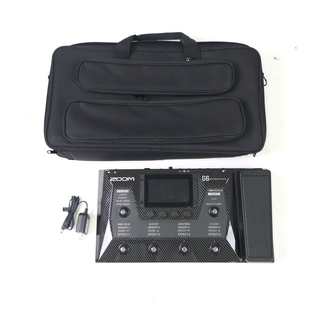 【中古】 エフェクター ZOOM G6 ケース付き ギターマルチエフェクター ズーム