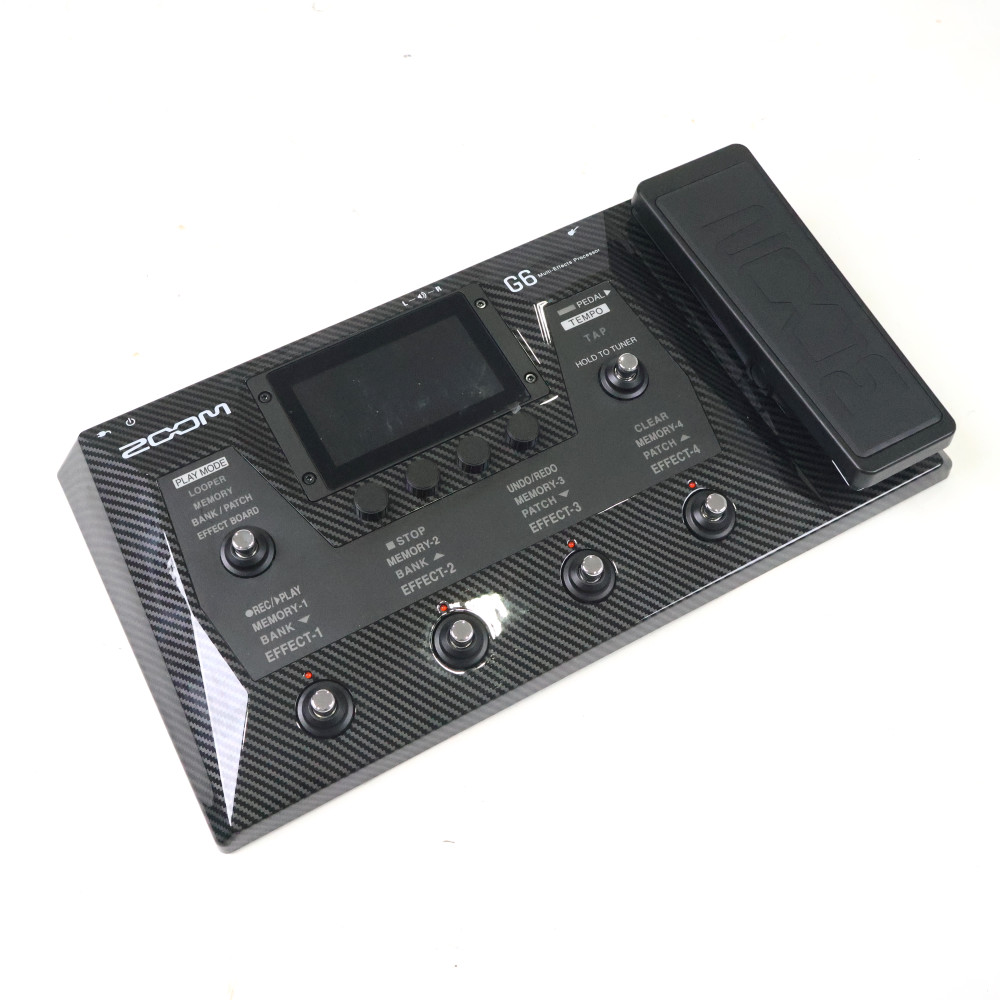 【中古】 エフェクター ZOOM G6 ケース付き ギターマルチエフェクター ズーム 詳細画像