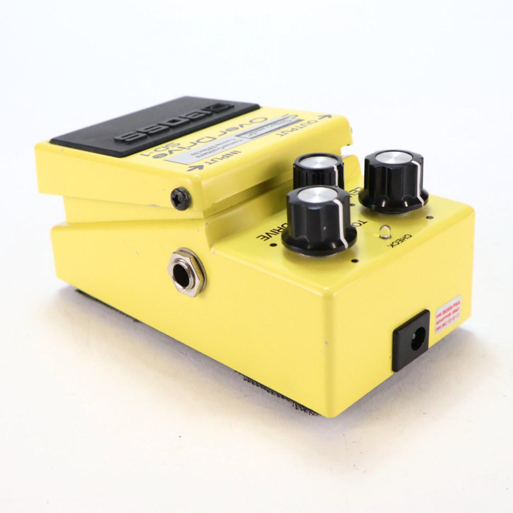 【中古】 エフェクター BOSS SD-1 Mod. Shin’s Music モディファイ品 オーバードライブ リア斜めアングル画像