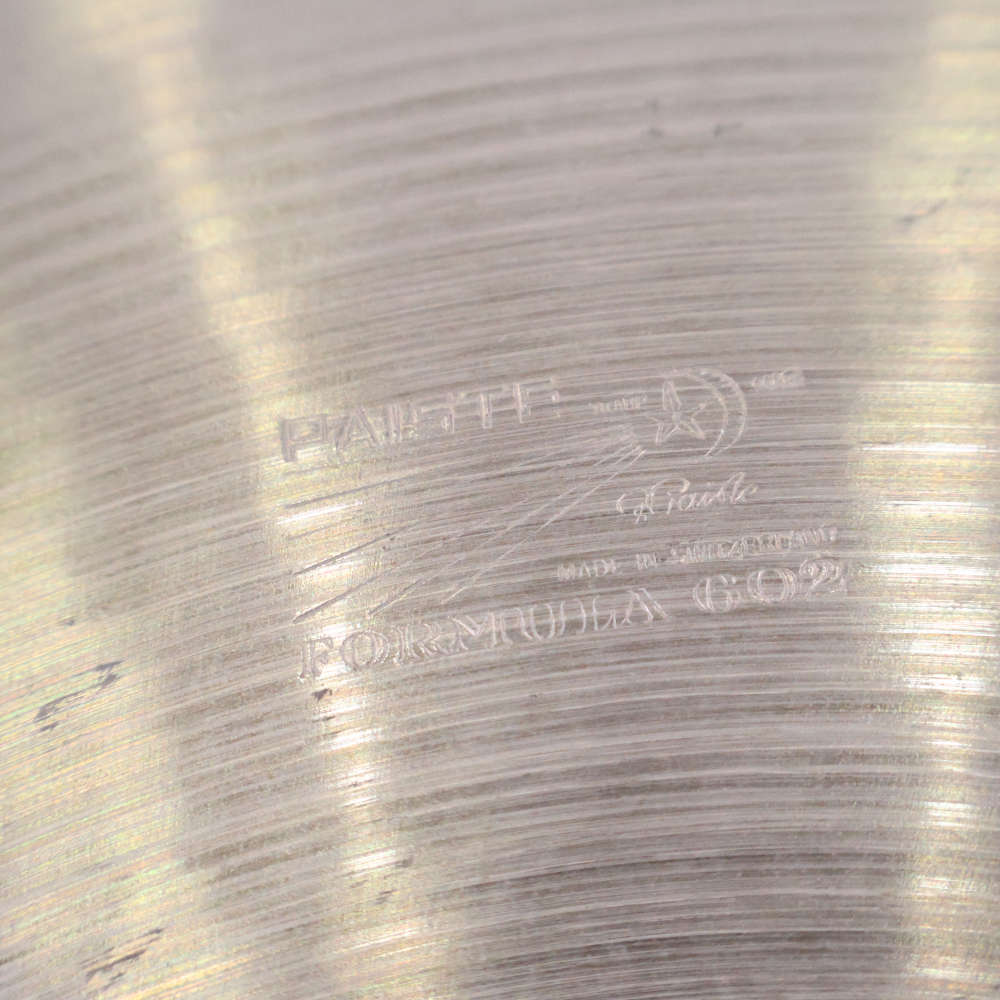 【中古】 ライドシンバル パイステ PAISTE Formula 602 HEAVY RIDE 20インチ 1970s ビンテージシンバル シリーズ画像