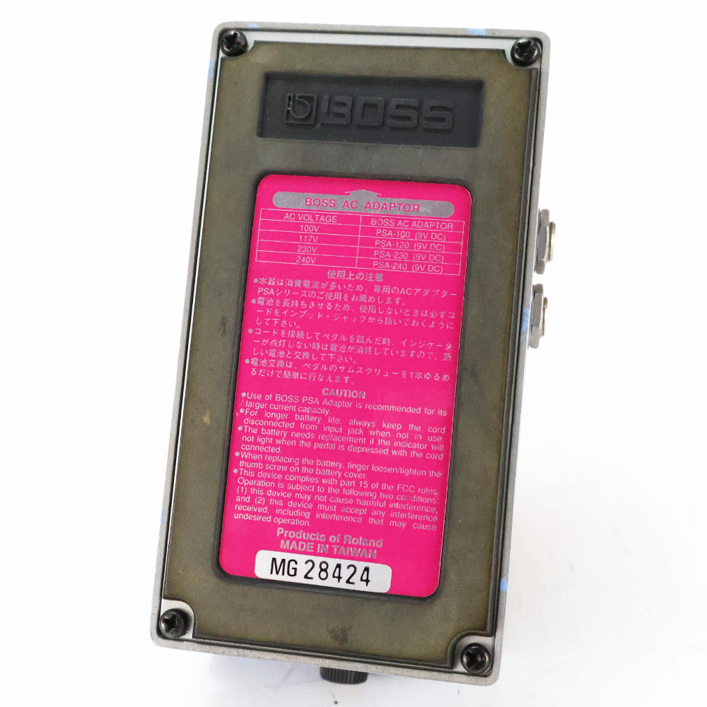 【中古】スーパーコーラス エフェクター BOSS CH-1 Super Chorus ギターエフェクター コーラス 本体画像 裏