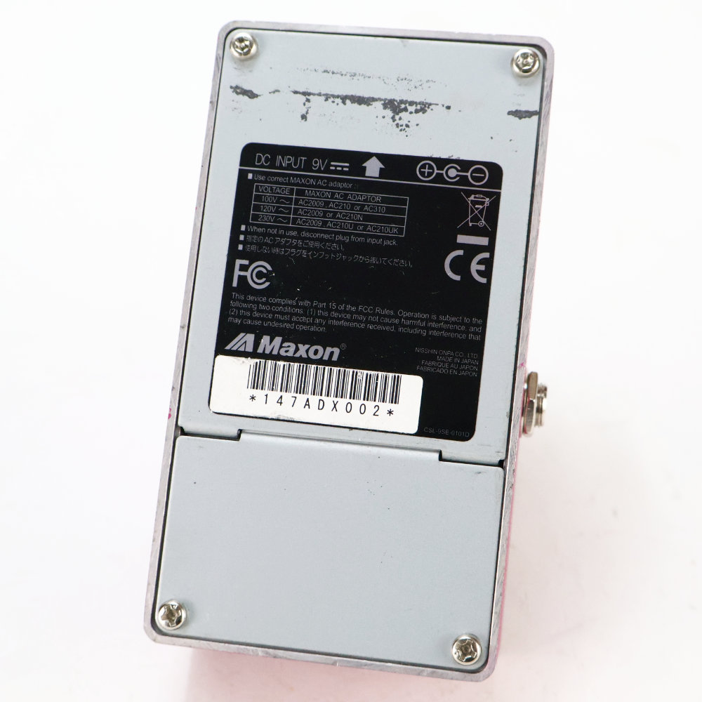 【中古】 MAXON AD10 ANALOG DELAY アナログディレイ マクソン 本体画像 裏