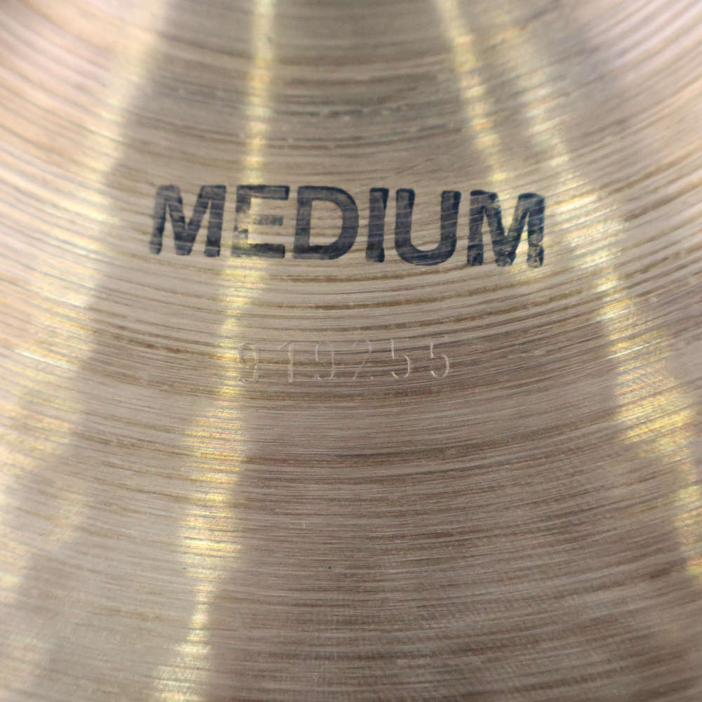 【中古】 クラッシュライドシンバル パイステ PAISTE 2002 Medium 18インチ 黒ロゴ BLACK LABEL Vintage 1970年代 シリアル番号画像
