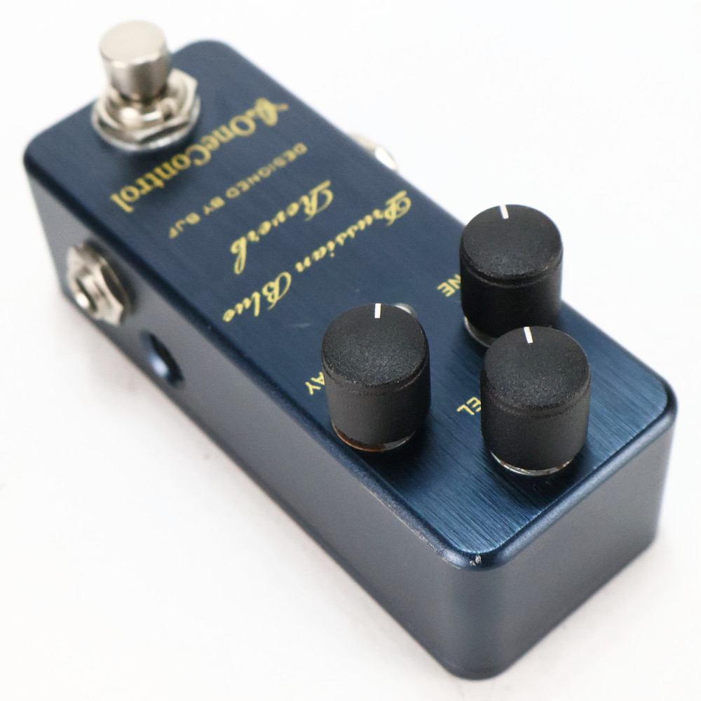 【中古】 リバーブ エフェクター One Control Prussian Blue Reverb OC-PBR 旧デザイン ギターエフェクター 本体画像 斜め 2
