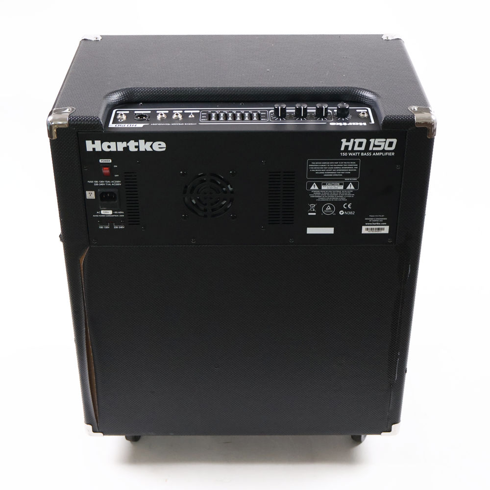 【中古】 ベースアンプ HARTKE ハートキー HD150 ベースコンボアンプ 背面