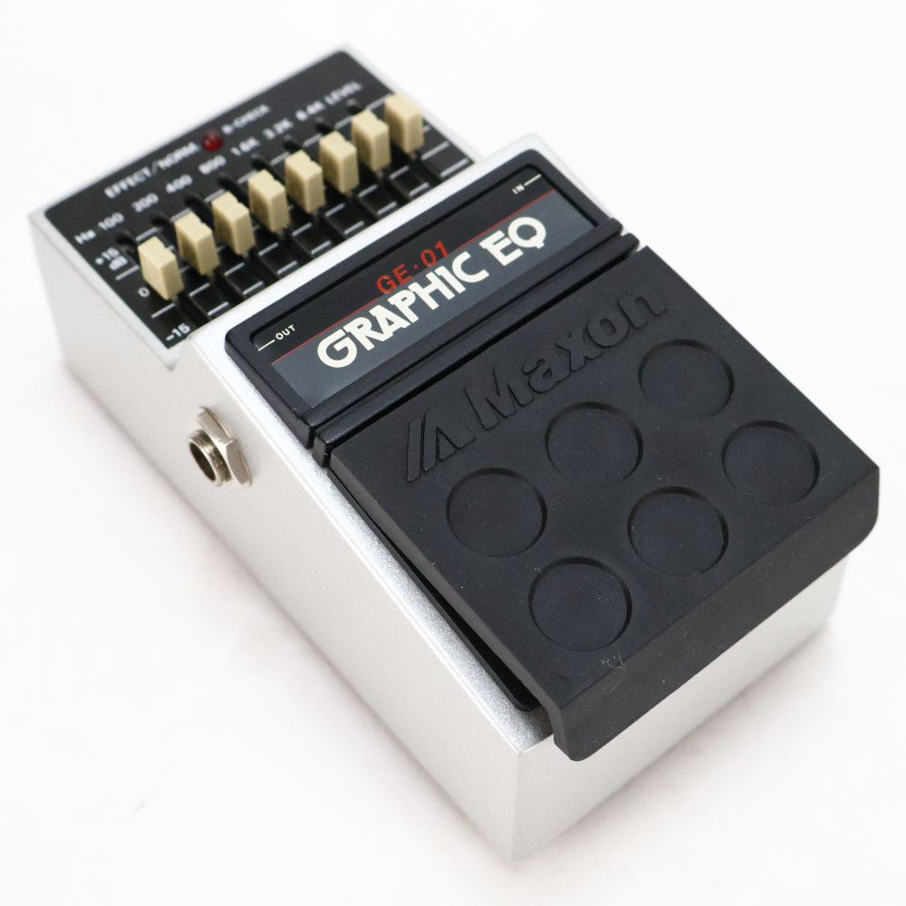 【中古】 グラフィックイコライザー マクソン MAXON GE-01 GRAPHIC EQ エフェクター 本体画像 斜め