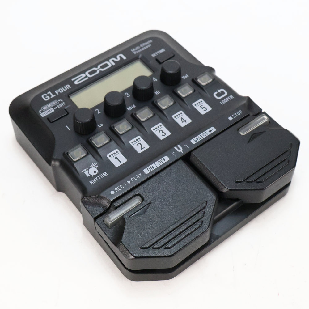 【中古】 ズーム ZOOM G1 FOUR ギターマルチエフェクター 本体画像 斜め 