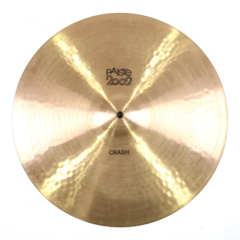 【中古】 クラッシュシンバル パイステ PAISTE 2002 CRASH 16インチ 黒ロゴ BLACK LABEL Vintage 1970年代 ビンテージシンバル