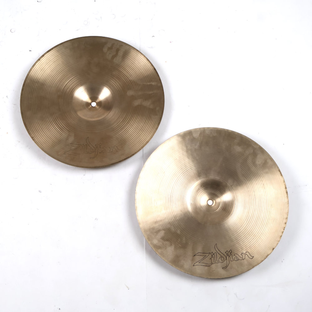 【中古】 ハイハットシンバル ペア ジルジャン ZILDJIAN A Zildjian NEW BEAT HIHAT Pair 14インチ ペア 70s〜80s ビンテージシンバル 裏面画像