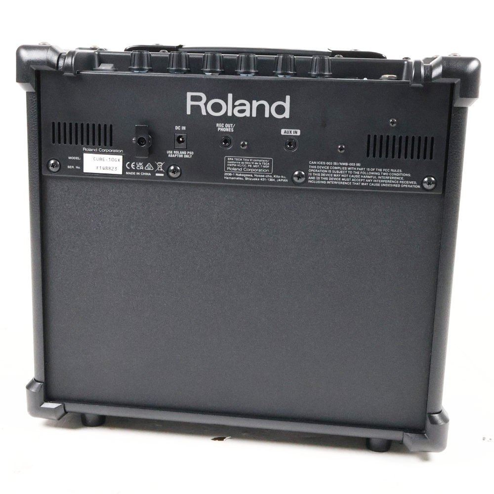 【中古】 ギターアンプ ローランド ROLAND CUBE-10GX 小型ギターアンプ コンボ エレキギター アンプ 本体画像 裏
