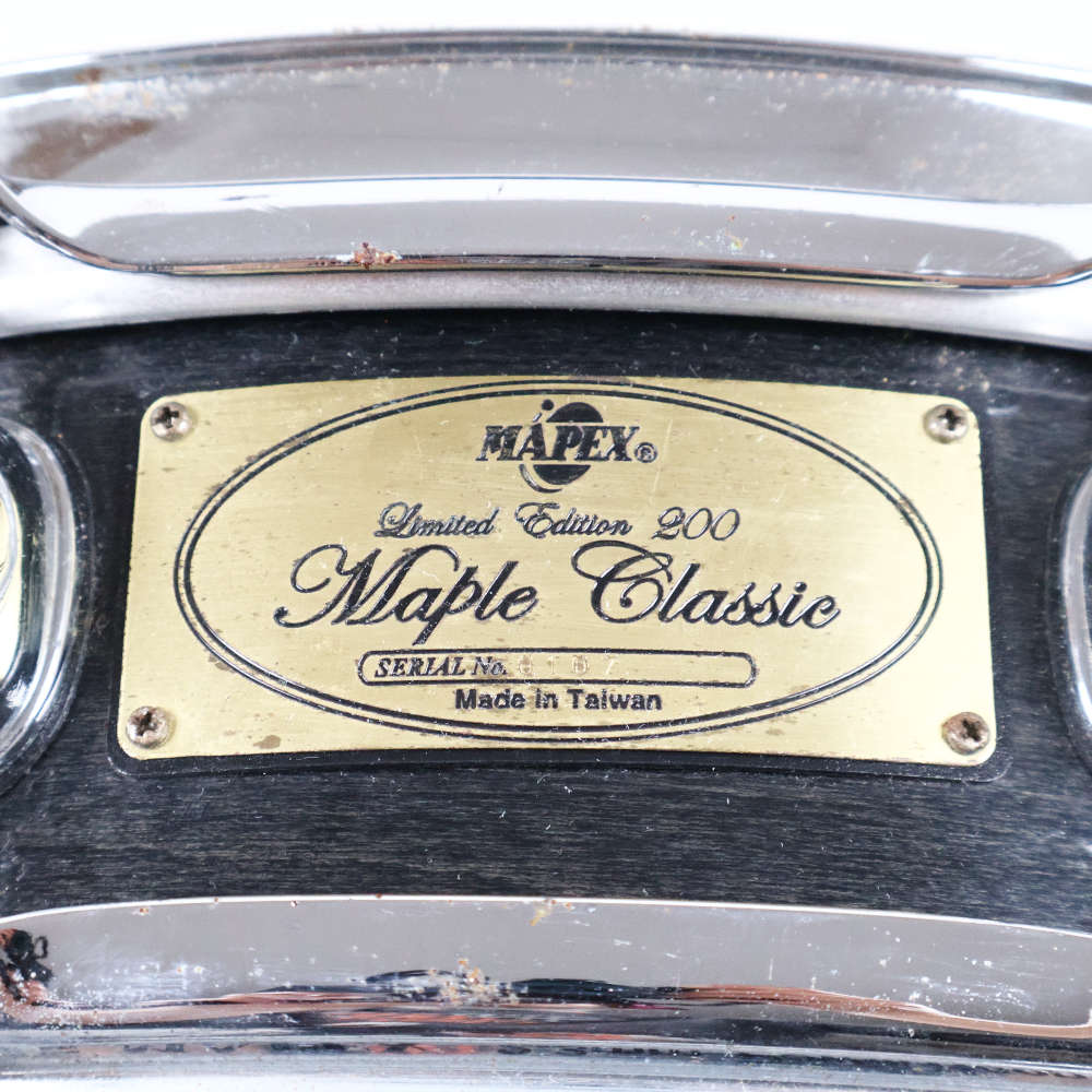 【中古】 スネアドラム メイペックス MAPEX Limited Edition 200 Maple Classic 14x3.5 ピッコロスネア シリアル