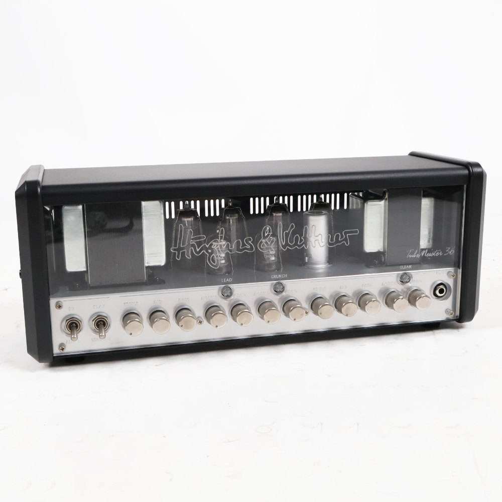 【中古】 ギターアンプ ヘッド Hughes&Kettner TubeMeister 36 Head (HUK-TM36/H) ヒュース&ケトナー チューブマイスター 本体画像 斜め