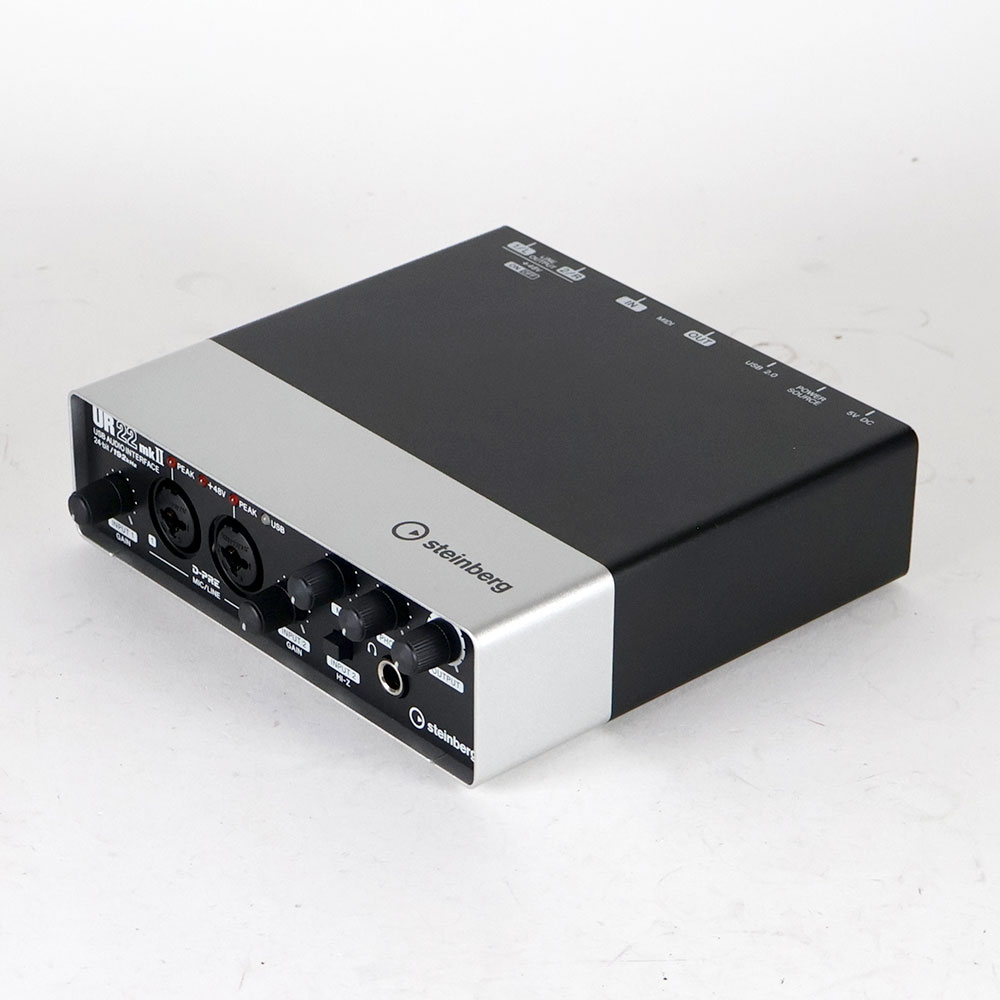【中古】 オーディオインターフェイス Steinberg UR22mkII スタインバーグ USBオーディオインターフェース UR22 mk2 全体