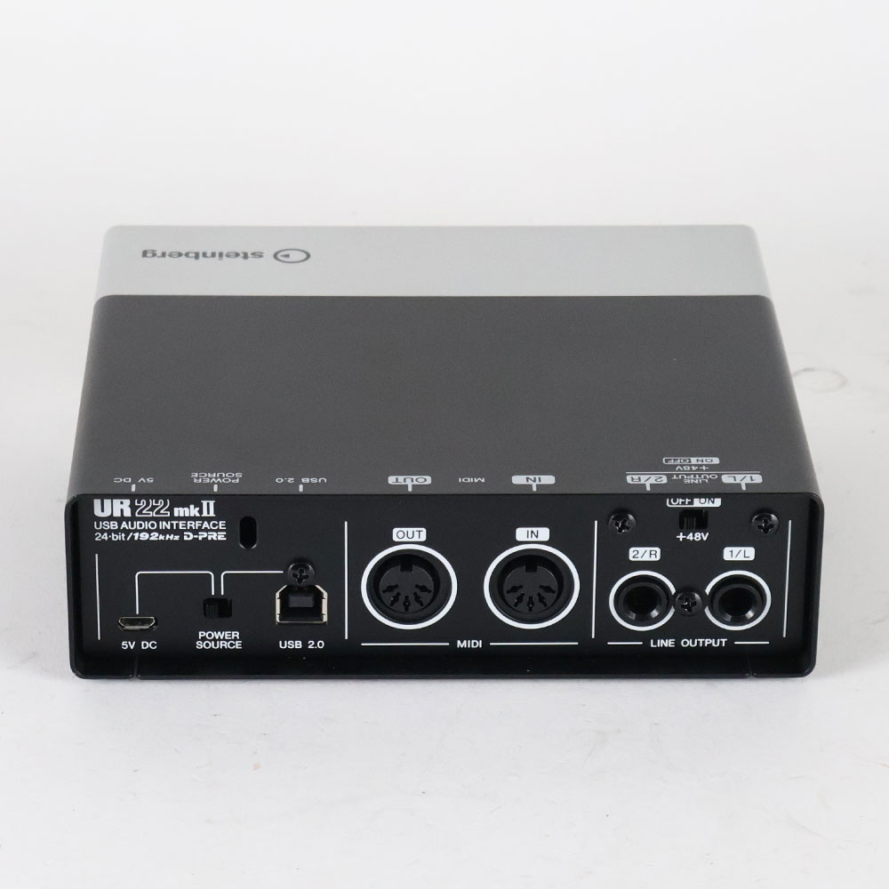 【中古】 オーディオインターフェイス Steinberg UR22mkII スタインバーグ USBオーディオインターフェース UR22 mk2 背面