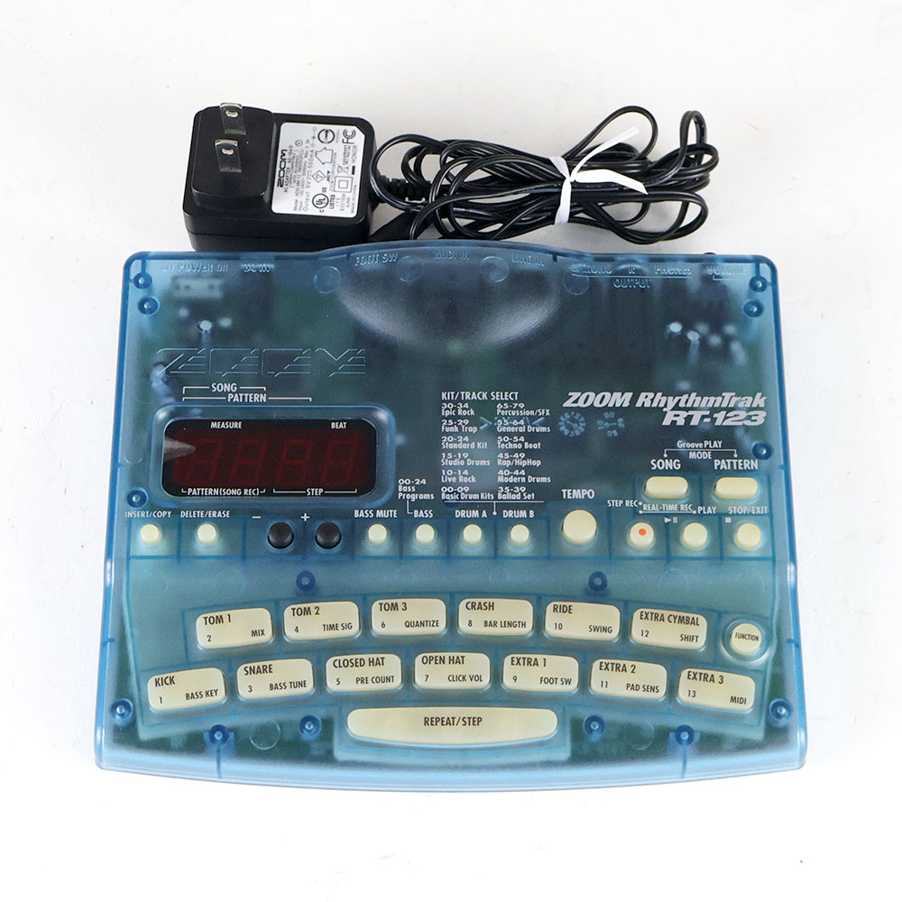 【中古】 リズムマシン ZOOM RT-123 スケルトン仕様