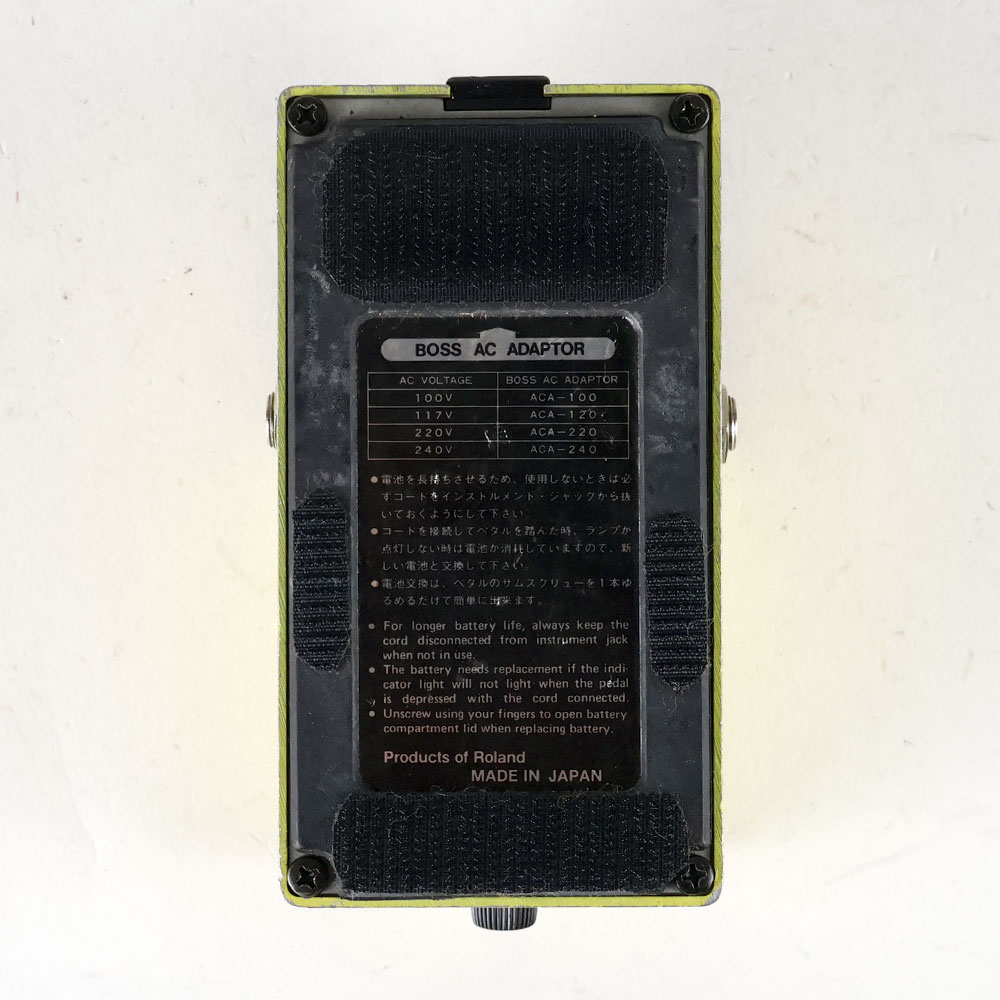 【中古】ターボオーバードライブ エフェクター BOSS OD-2 TURBO OverDrive Made in Japan ボス ギターエフェクター 裏面