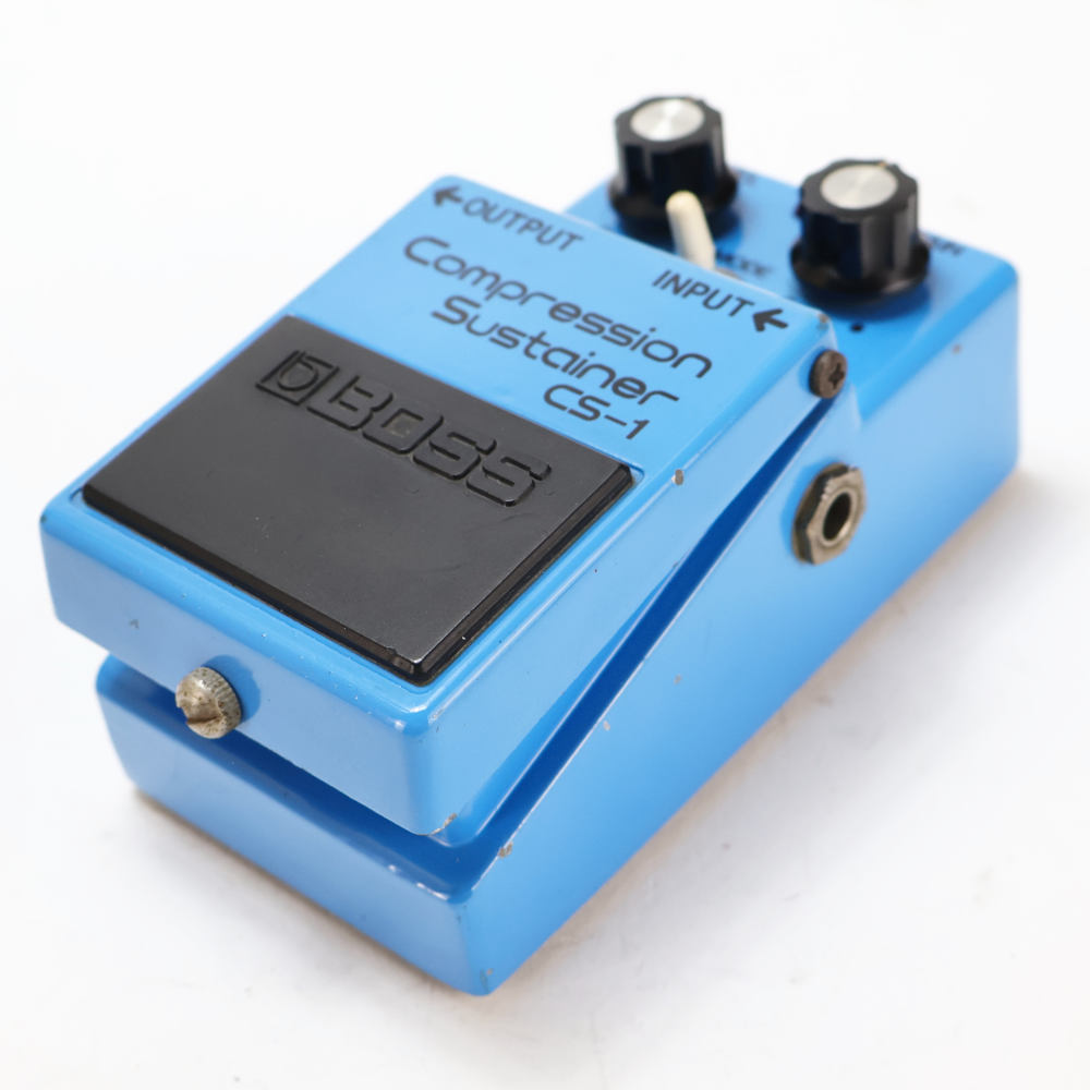 【中古】 コンプレッサー エフェクター BOSS CS-1 Compression Sustainer 銀ネジ ギターエフェクター 側面