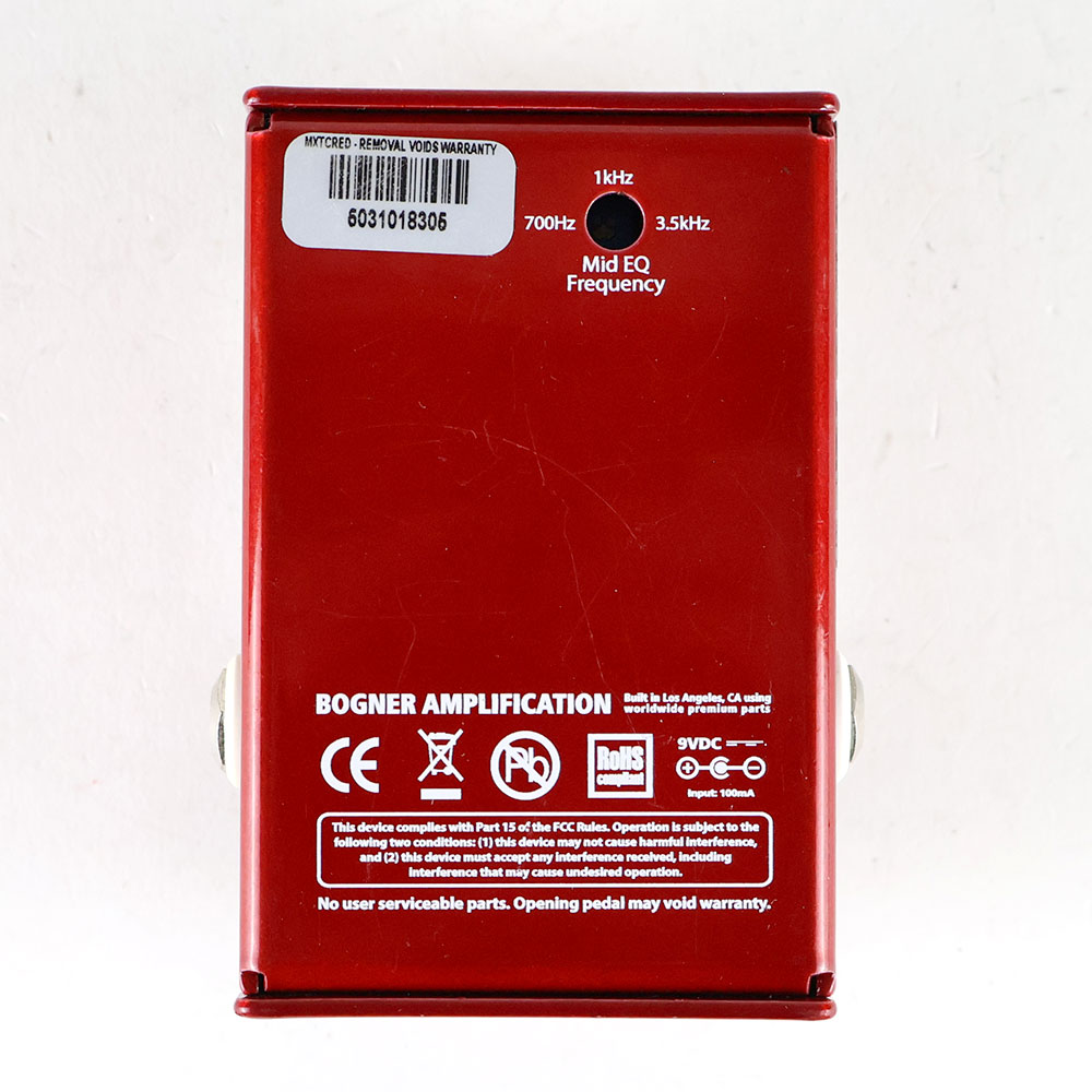 【中古】 ディストーション エフェクター ボグナー Bogner ECSTASY RED MINI ギター用エフェクター 裏面