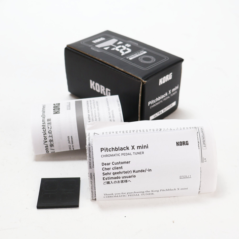【中古】 チューナー KORG PITCHBLACK X mini PB-X-MINI ピッチブラック ペダルチューナー コルグ 付属品