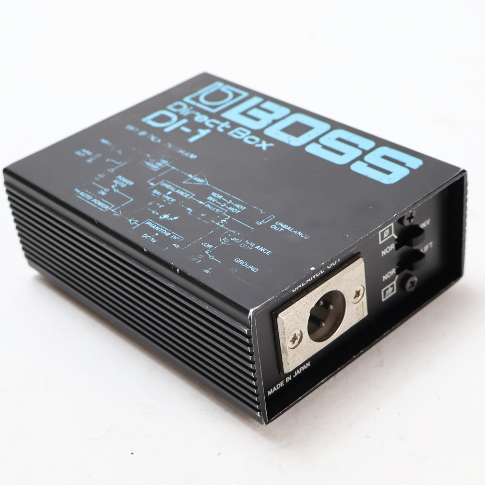 【中古】 ダイレクトボックス DIボックス BOSS DI-1 Direct Box D.Iボックス MADE IN JAPAN 日本製 側面