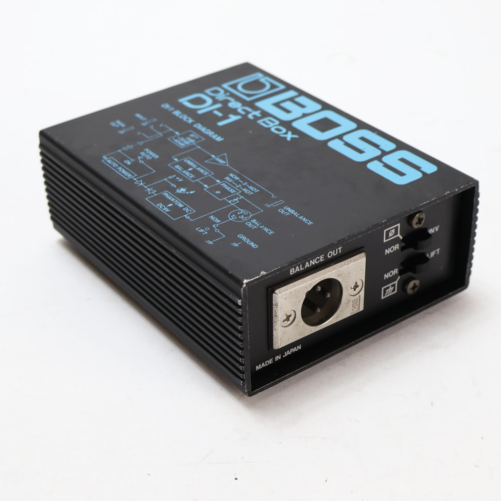 【中古】 ダイレクトボックス DIボックス BOSS DI-1 Direct Box D.Iボックス MADE IN JAPAN 日本製 側面