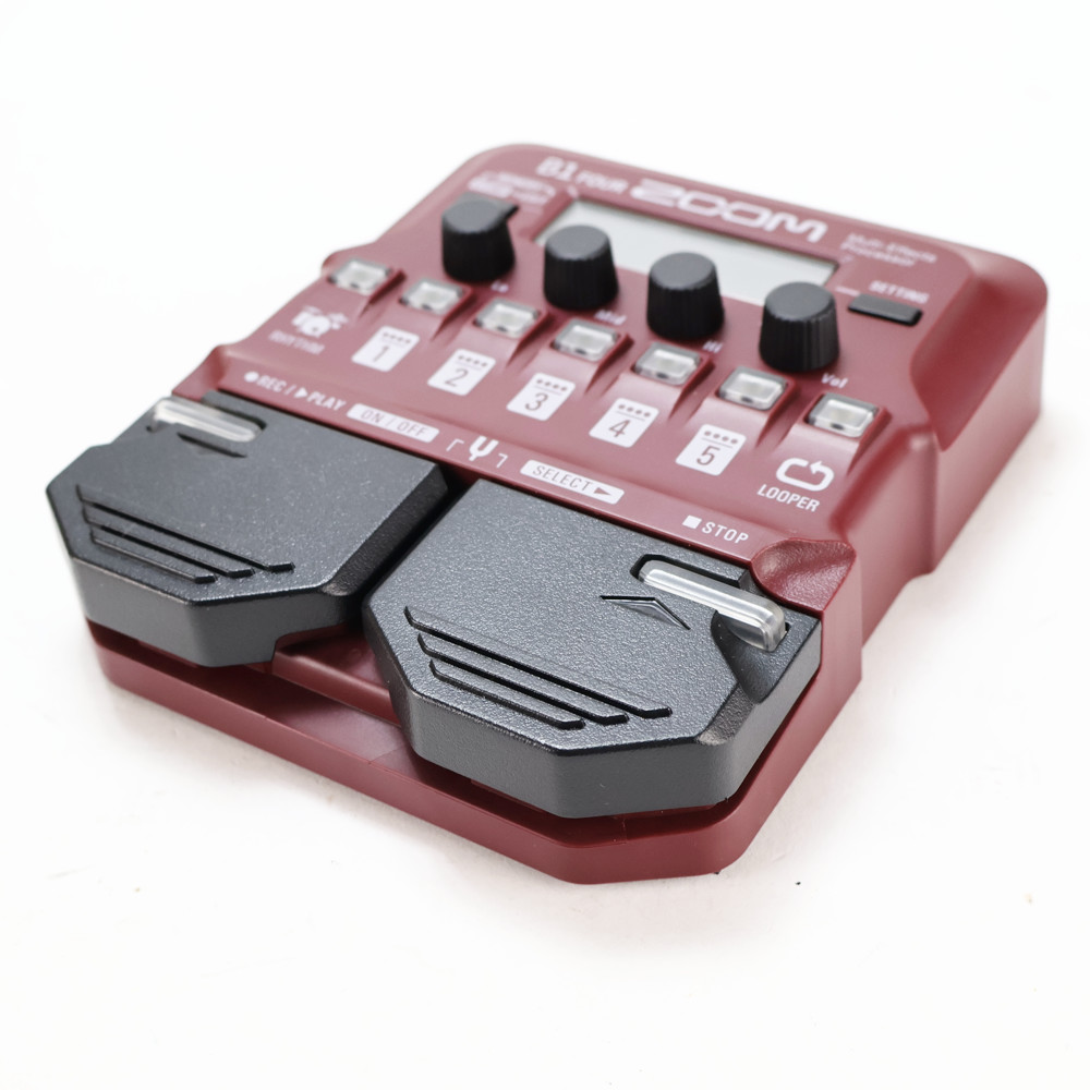【中古】 ベースマルチエフェクター ZOOM B1 FOUR 側面