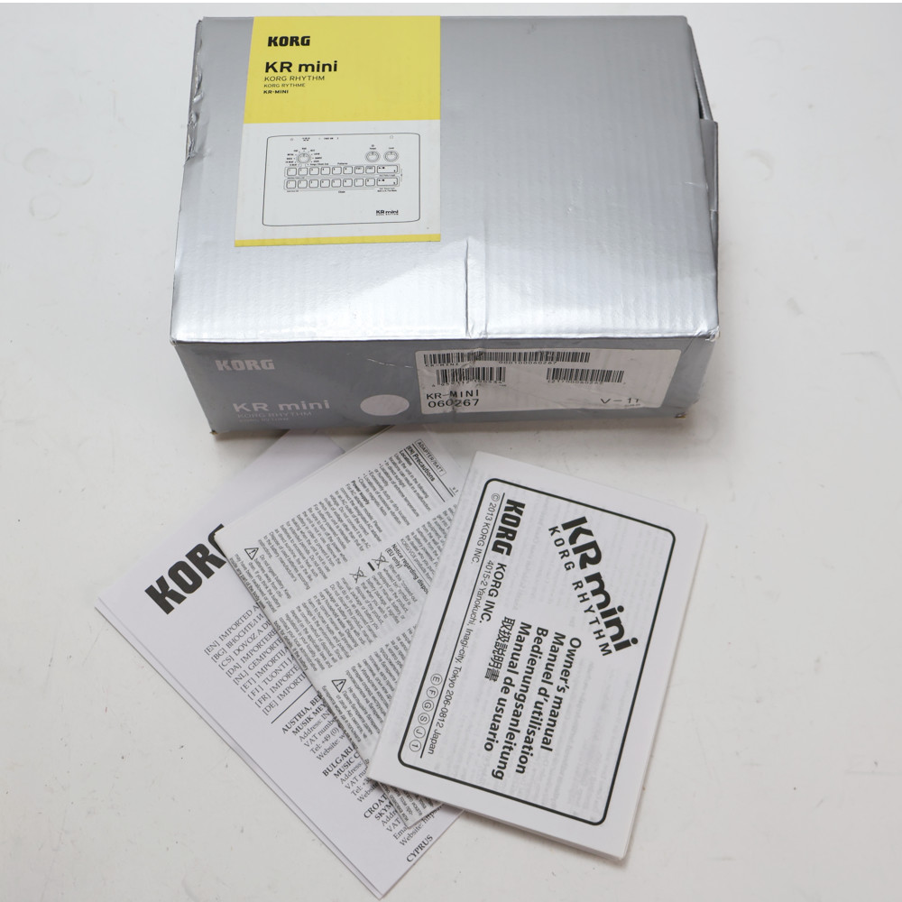 【中古】 リズムマシーン KORG コルグ KR mini リズム ボックス 裏面