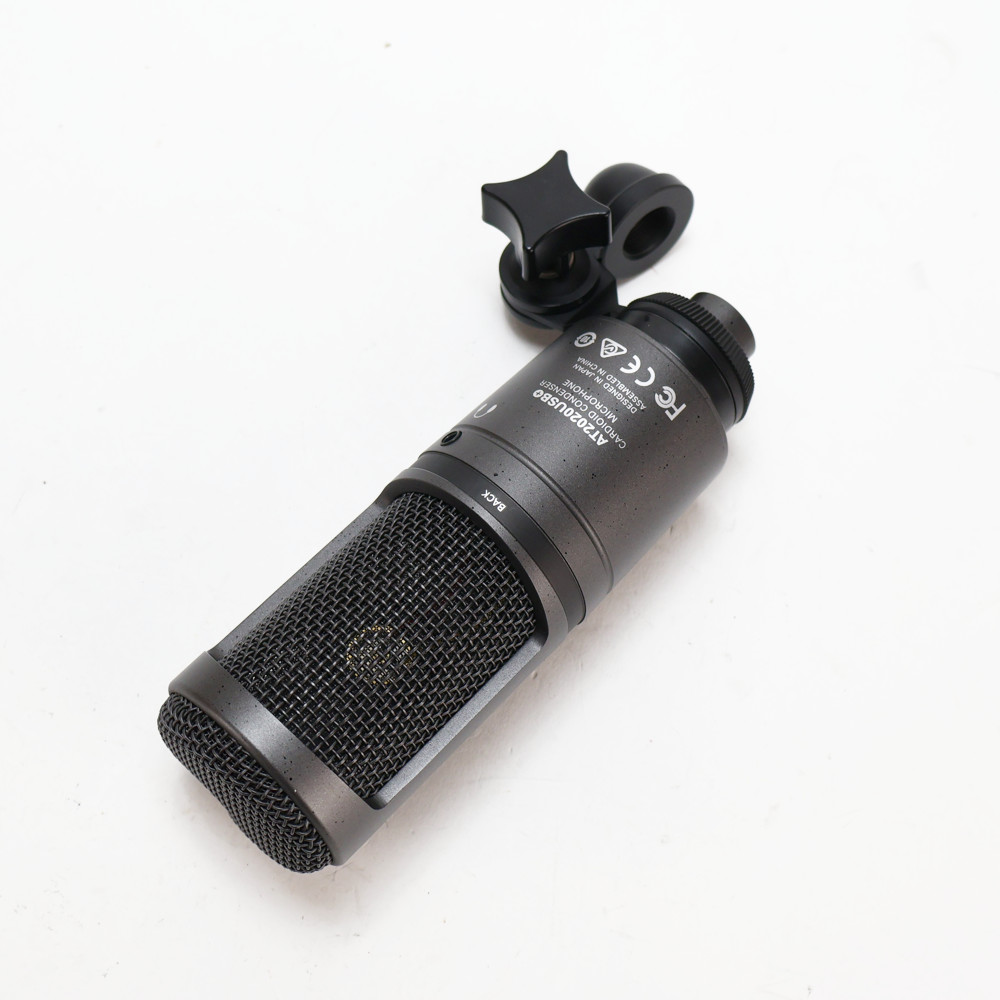 【中古】 コンデンサーマイク USB接続 AUDIO-TECHNICA AT2020USB+ USBマイクロホン オーディオテクニカ 背面