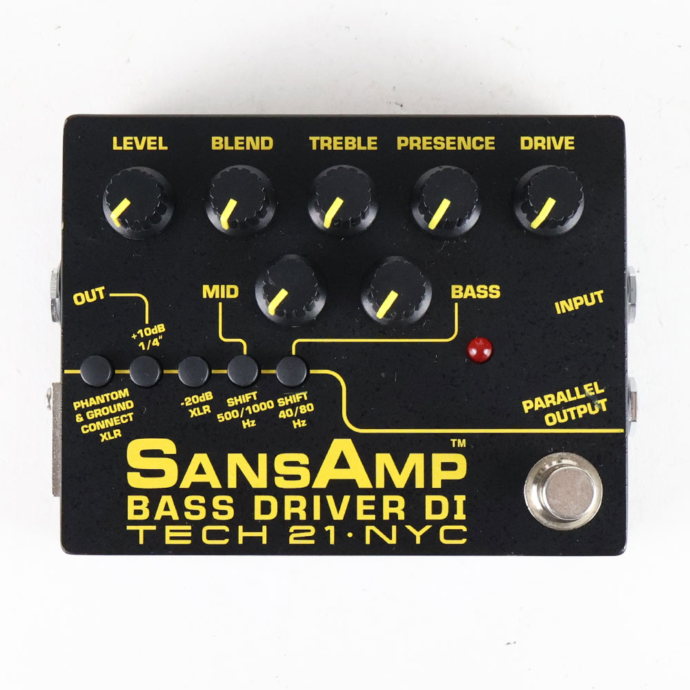 【中古】サンズアンプ ベースドライバーDI TECH21 SansAmp BASS DRIVER DI V2 BK ベース用DI プリアンプ