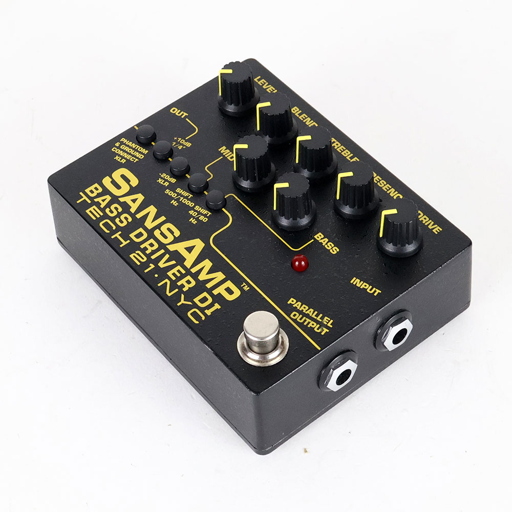 【中古】サンズアンプ ベースドライバーDI TECH21 SansAmp BASS DRIVER DI V2 BK ベース用DI プリアンプ 全体