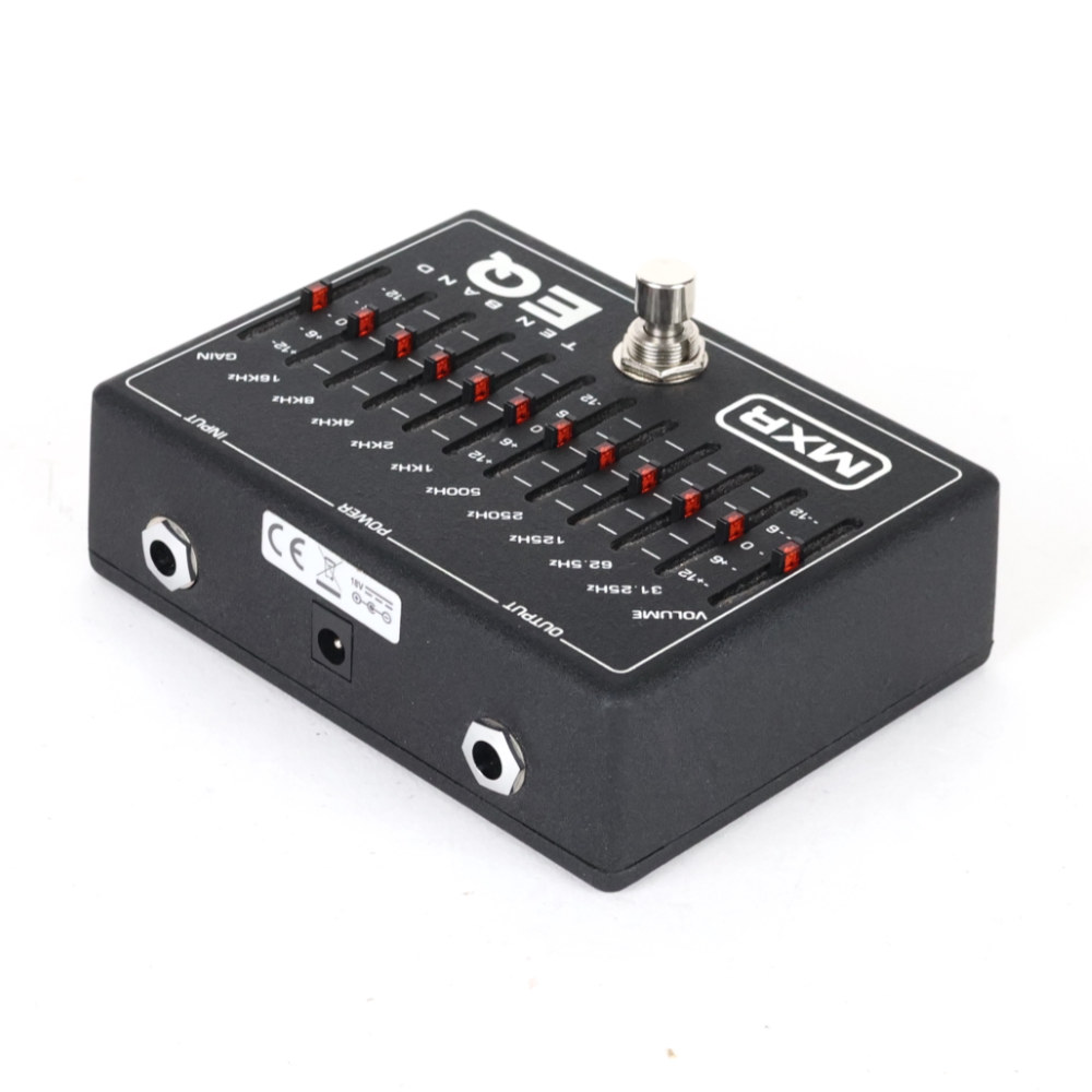【中古】 MXR グラフィックイコライザー エフェクター M108 10 Band Graphic EQ ギターエフェクター M-108 リア斜めアングル画像