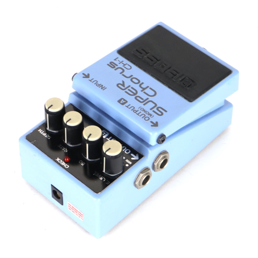【中古】スーパーコーラス エフェクター BOSS CH-1 Super Chorus ギターエフェクター コーラス リア斜めアングル画像