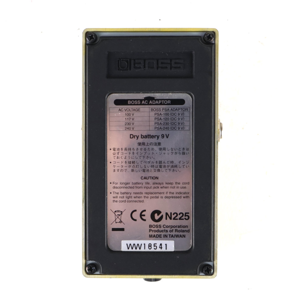 【中古】オーバードライブ ディストーション エフェクター BOSS OS-2 OverDrive Distortion ギターエフェクター ボトム画像